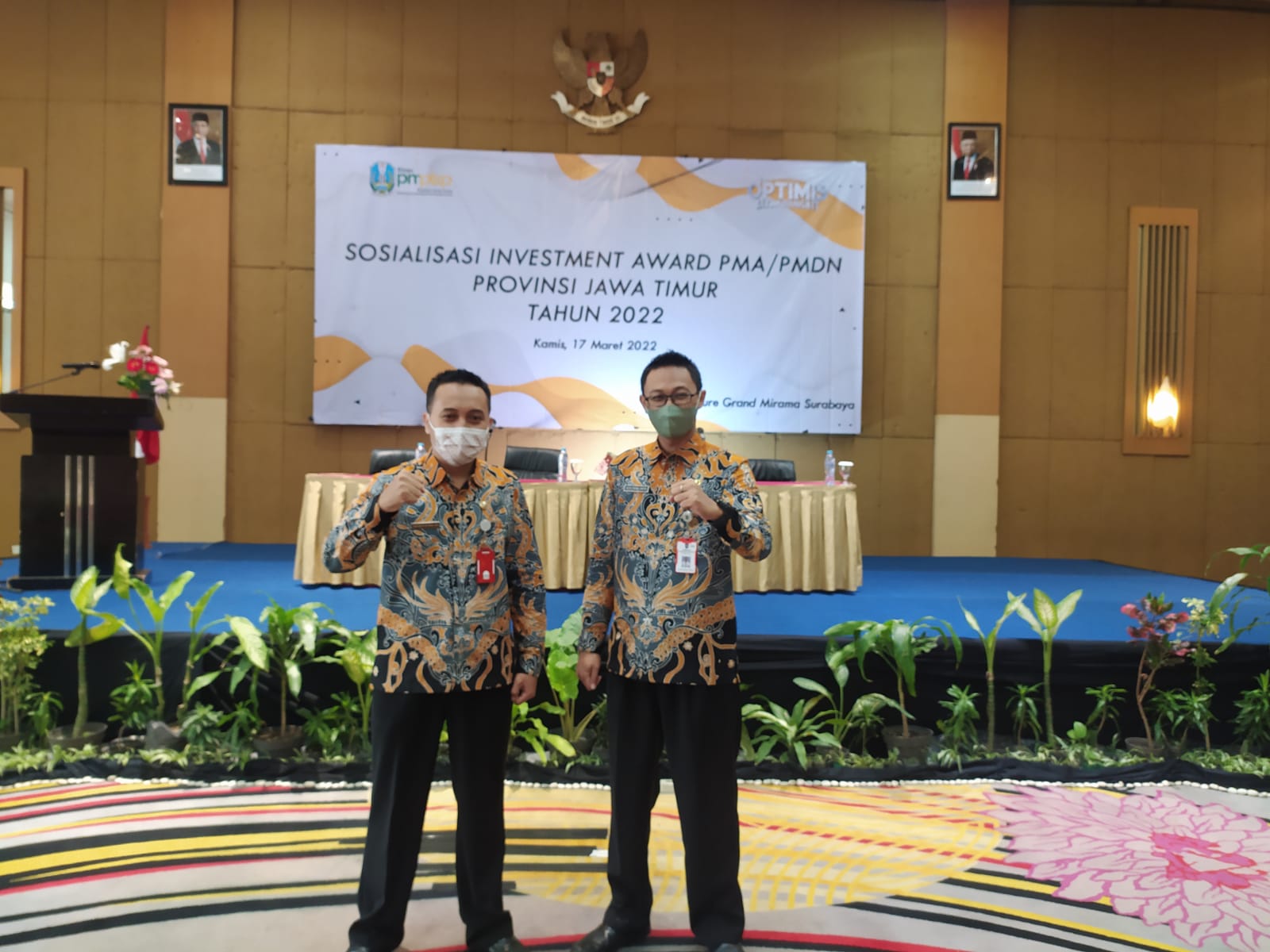 Sosialisasi Investment Award PMA/PMDN Provinsi Jawa Timur Tahun 2022