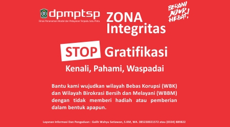 DPMPTSP Sosialisasikan wilayah Bebas Korupsi (WBK) dan Wilayah Birokrasi Bersih dan Melayani (WBBM)