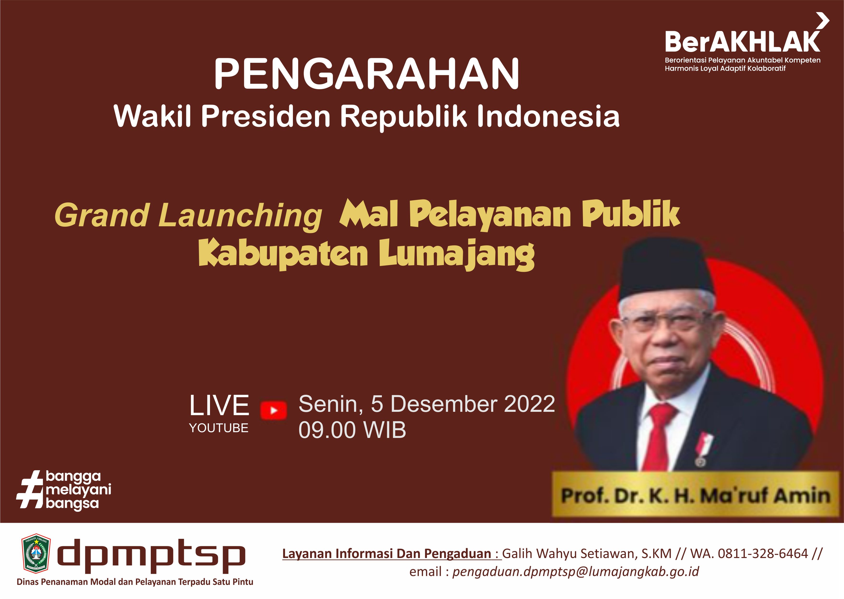 Pengarahan Wakil Presiden Republik Indonesia pada Kegiatan Pencanangan Reformasi Birokrasi Tematik, 