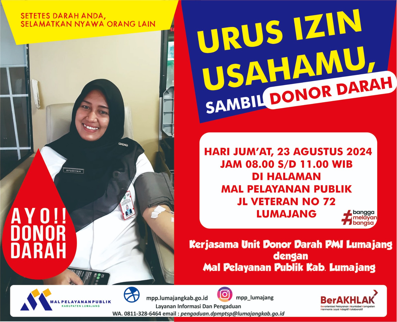 Donor Darah di MPP Lumajang