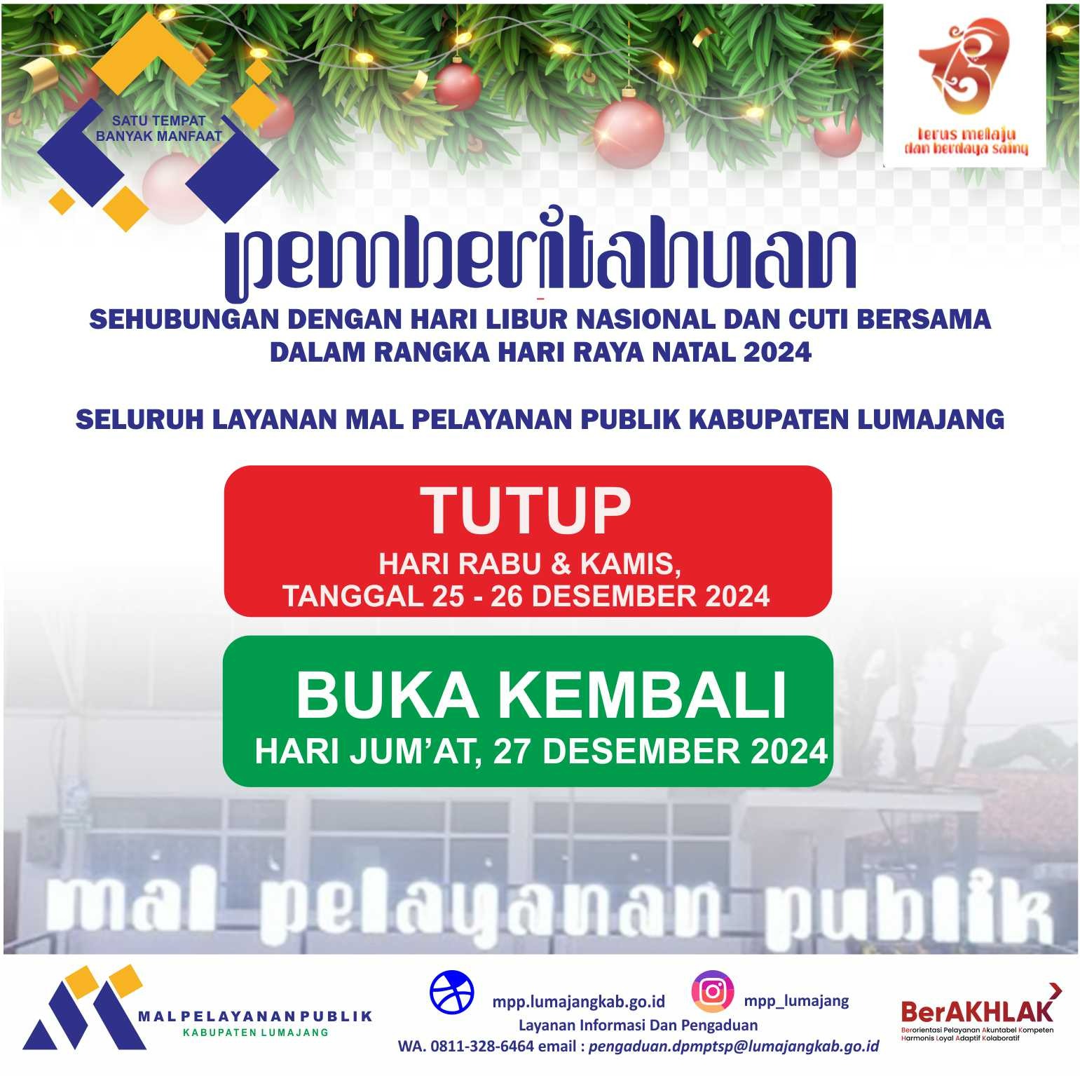 Libur dan Cuti Bersama Hari Raya Natal Tahun 2024 25 dan 26 Desember 2024