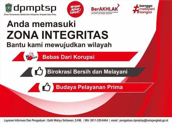 Bantu kami wujudkan wilayah Bebas Korupsi (WBK) dan Wilayah Birokrasi Bersih dan Melayani (WBBM) den